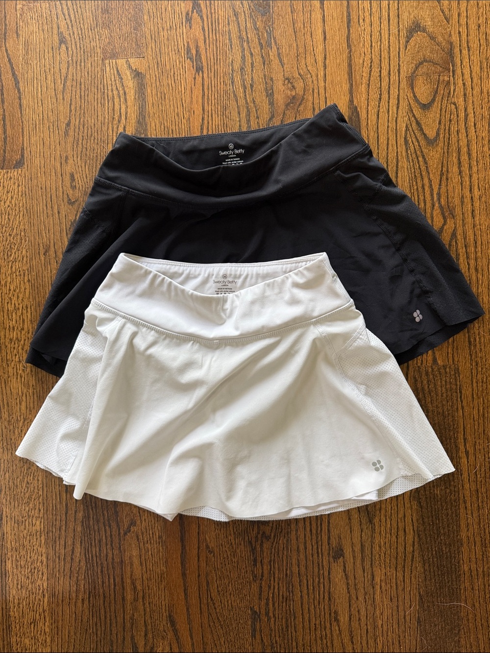 Sweaty Betty Black and White Athletic Skort Set